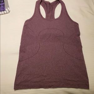 Maroon lulu lemon tank size 6